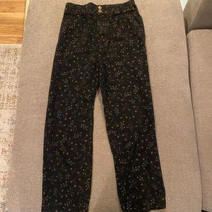 Anthropologie Floral Pants, Size XS